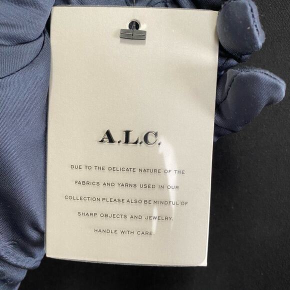 NWT A.L.C Katherine Velvet Midi Dress Size L - Picture 13 of 15